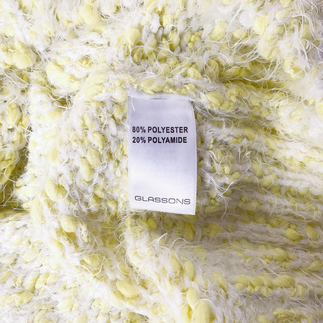 GLASSONS - Yellow Fluffy Knit Jumper
