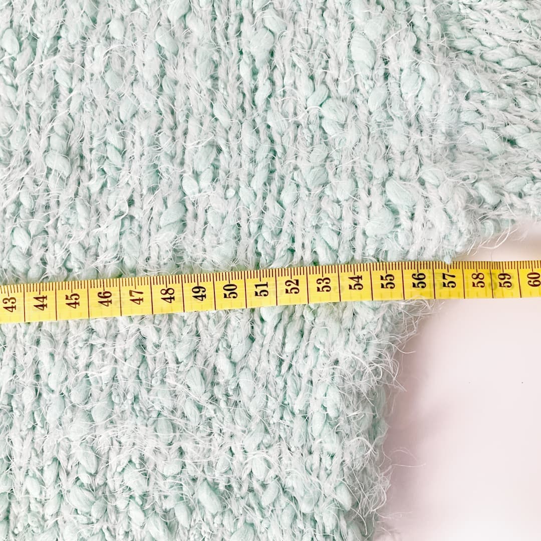 GLASSONS - Mint Fluffy Knit Jumper