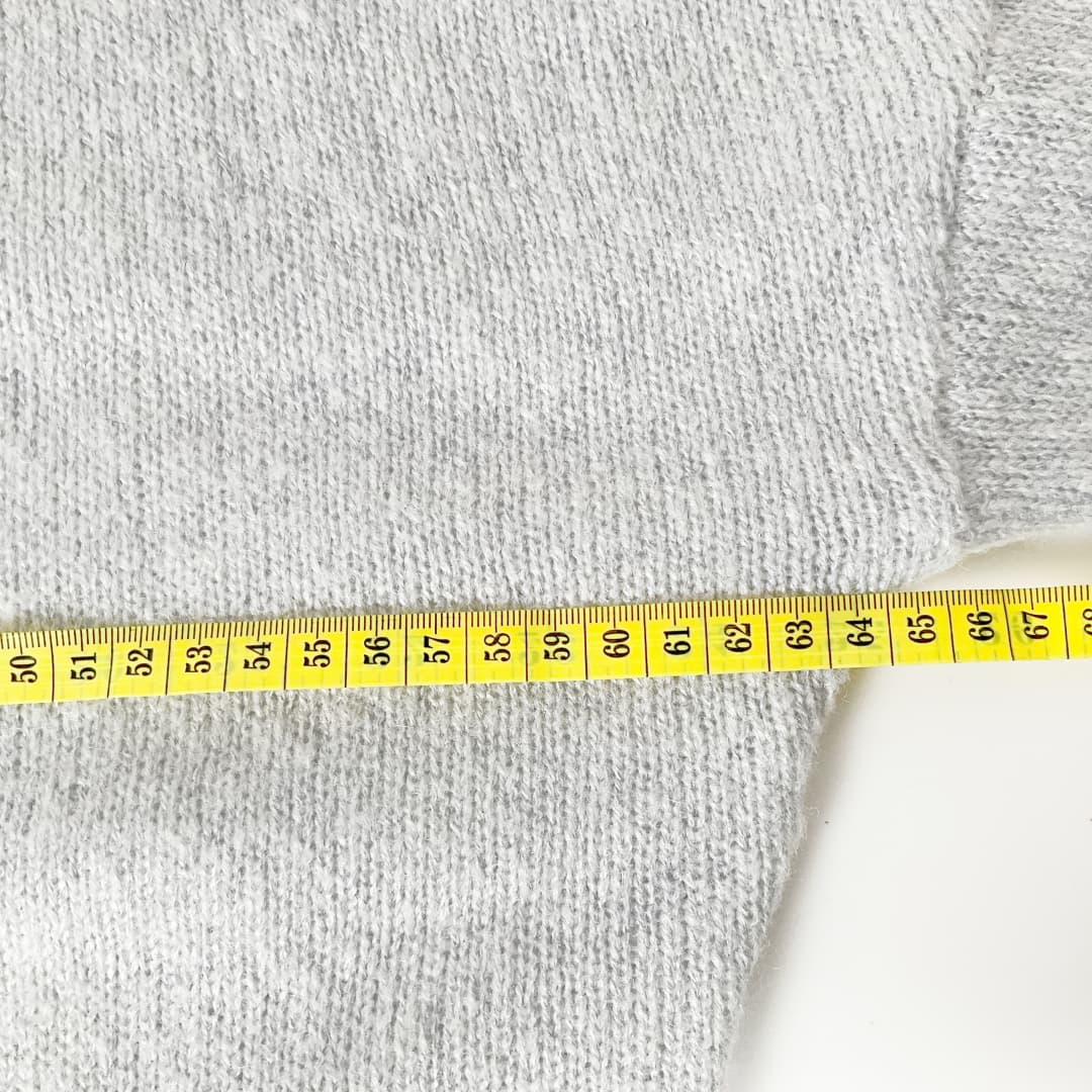 GLASSONS - Grey Mock Neck Knit Jumper