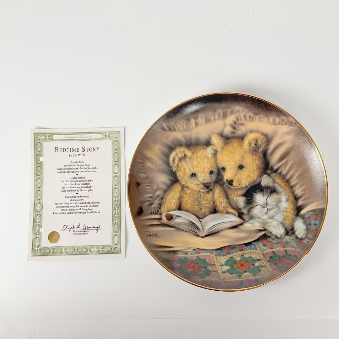 Franklin Mint - “Bedtime Story” Limited Edition Collectors Plate