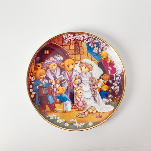 Franklin Mint - “Teddy Bear Wedding” Limited Edition Collectors Plate