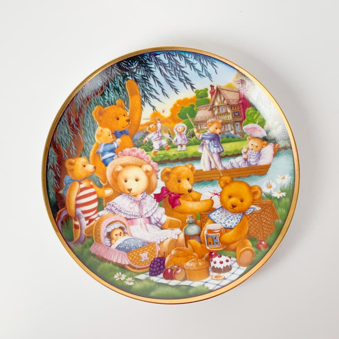Franklin Mint - “A Teddy Bear Picnic” Limited Edition Collectors Plate
