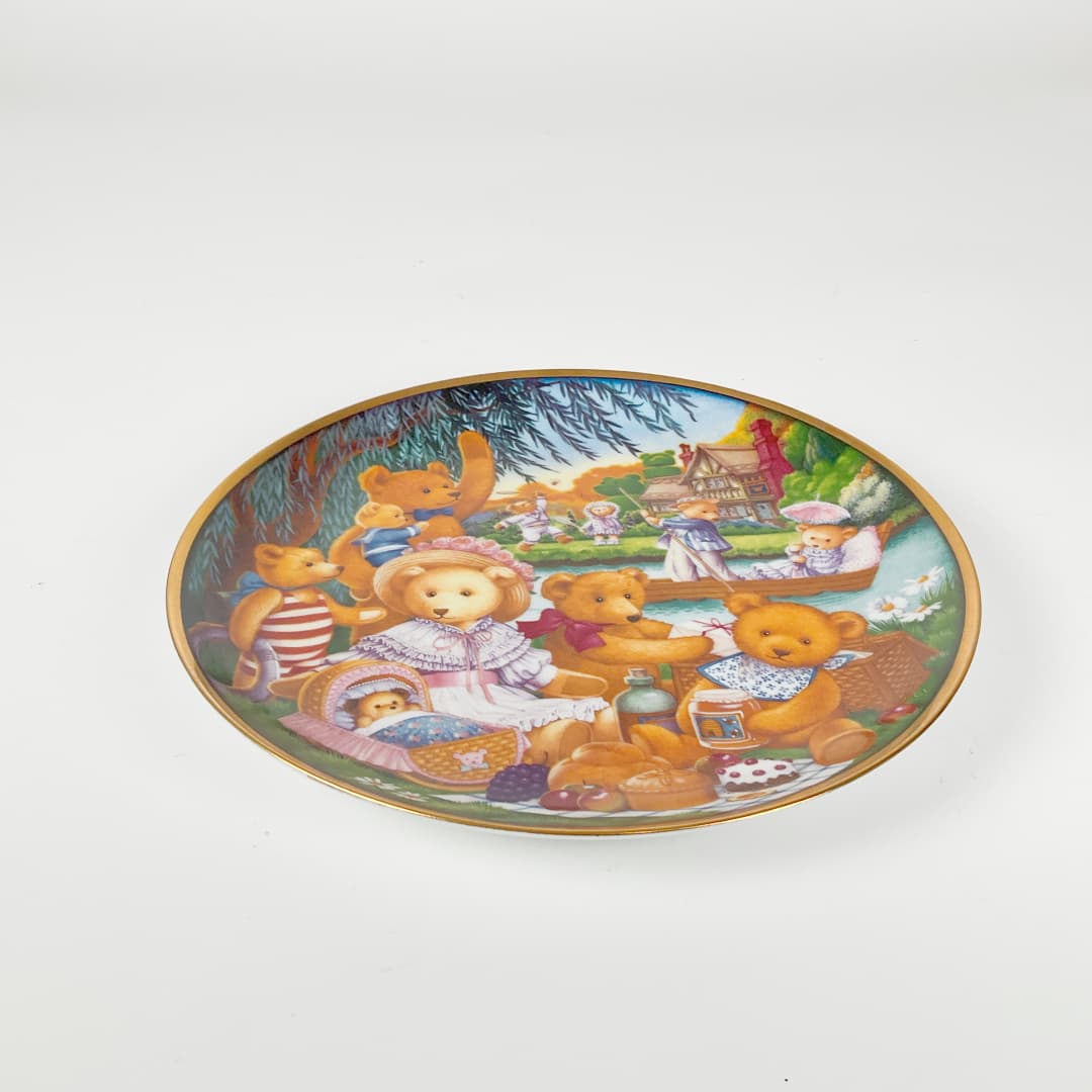 Franklin Mint - “A Teddy Bear Picnic” Limited Edition Collectors Plate