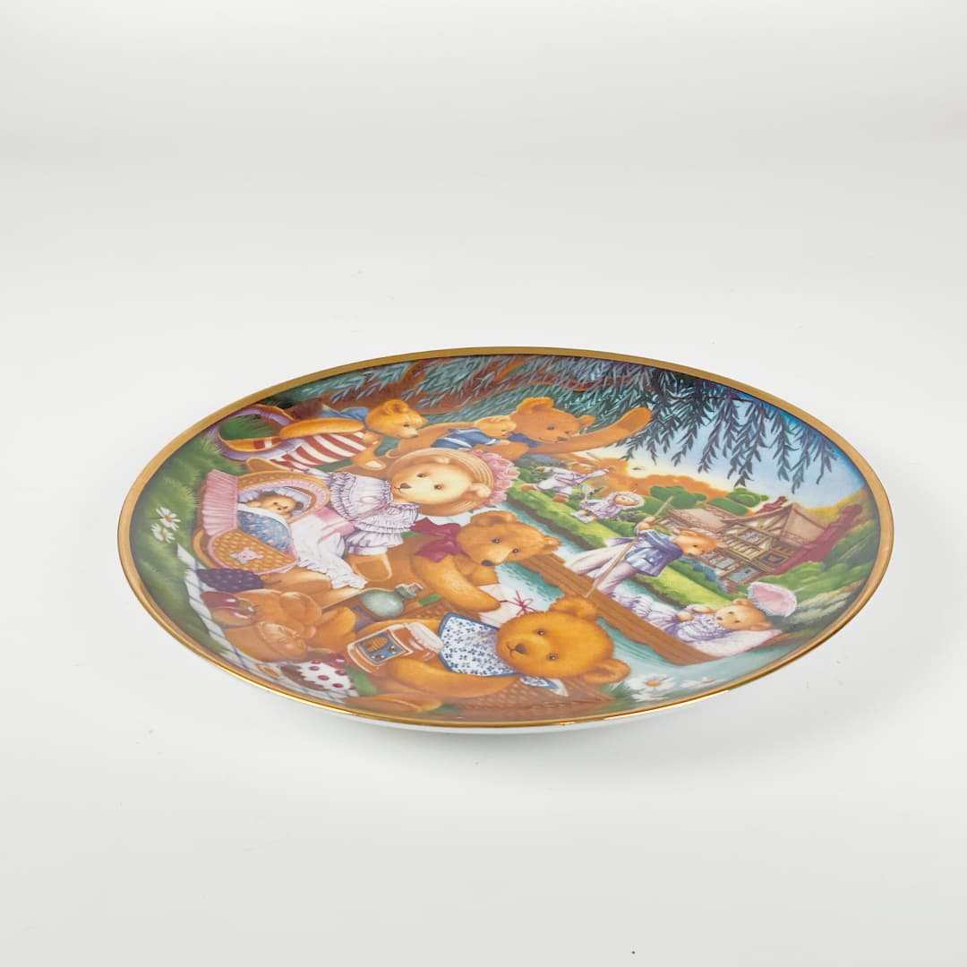 Franklin Mint - “A Teddy Bear Picnic” Limited Edition Collectors Plate