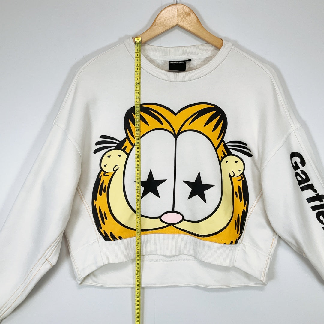 Garfield by fun Graphic Cropped Sweatshirt