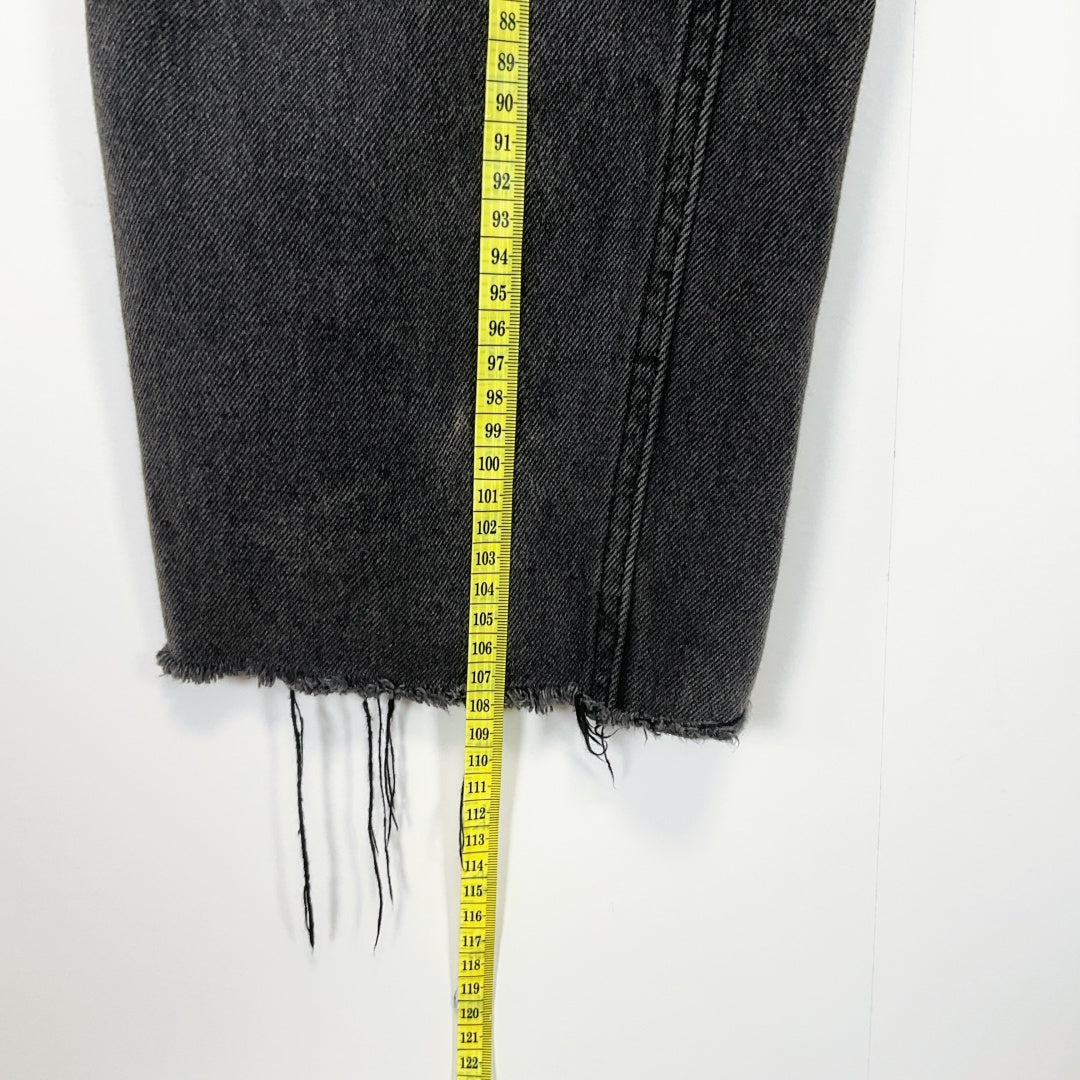 Ksubi Black Distressed Straight Leg Jeans