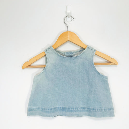 Seed Kids Light Wash Denim Sleeveless Top