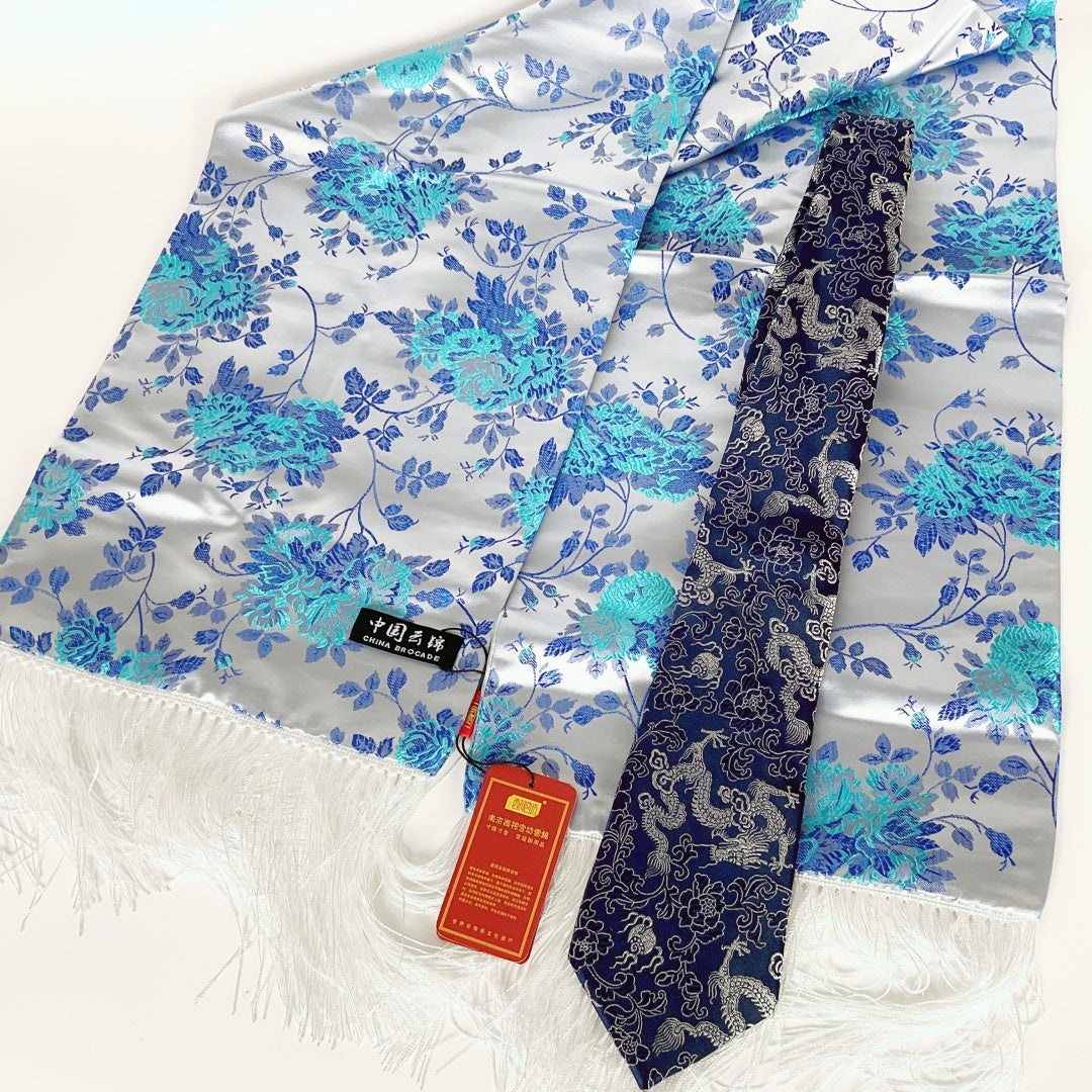 Yun Brocade Set - Scarf and Tie