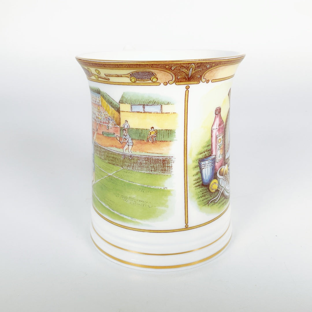 Queen's Fine Bone China Tennis Collectors Tankard Mug with Original Box & Sleeve