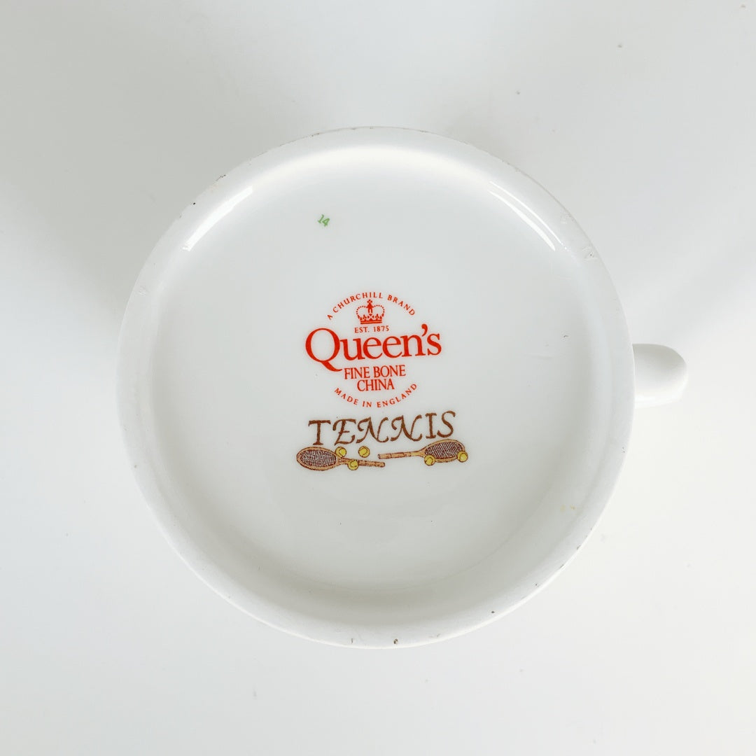 Queen's Fine Bone China Tennis Collectors Tankard Mug with Original Box & Sleeve
