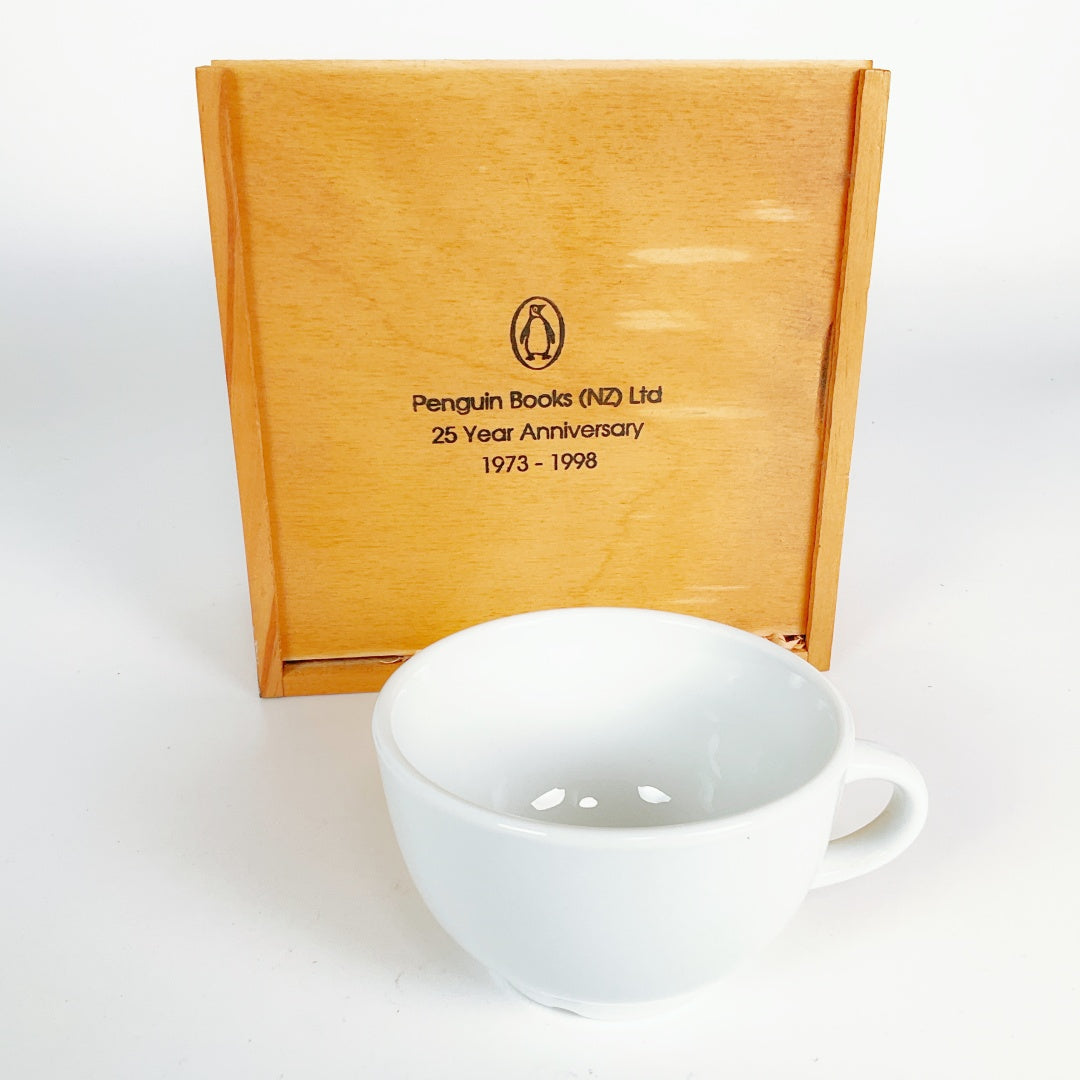 Penguin Books (NZ) Ltd 25th Anniversary Commemorative Porcelain Cup