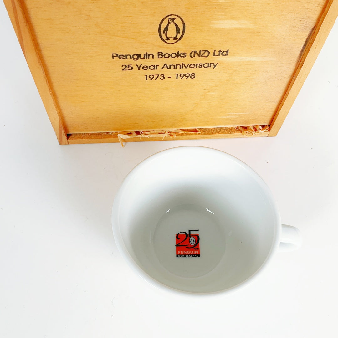 Penguin Books (NZ) Ltd 25th Anniversary Commemorative Porcelain Cup