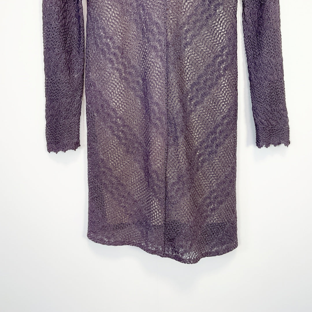 CATALYST - Long Sleeve Midi Lace Dress