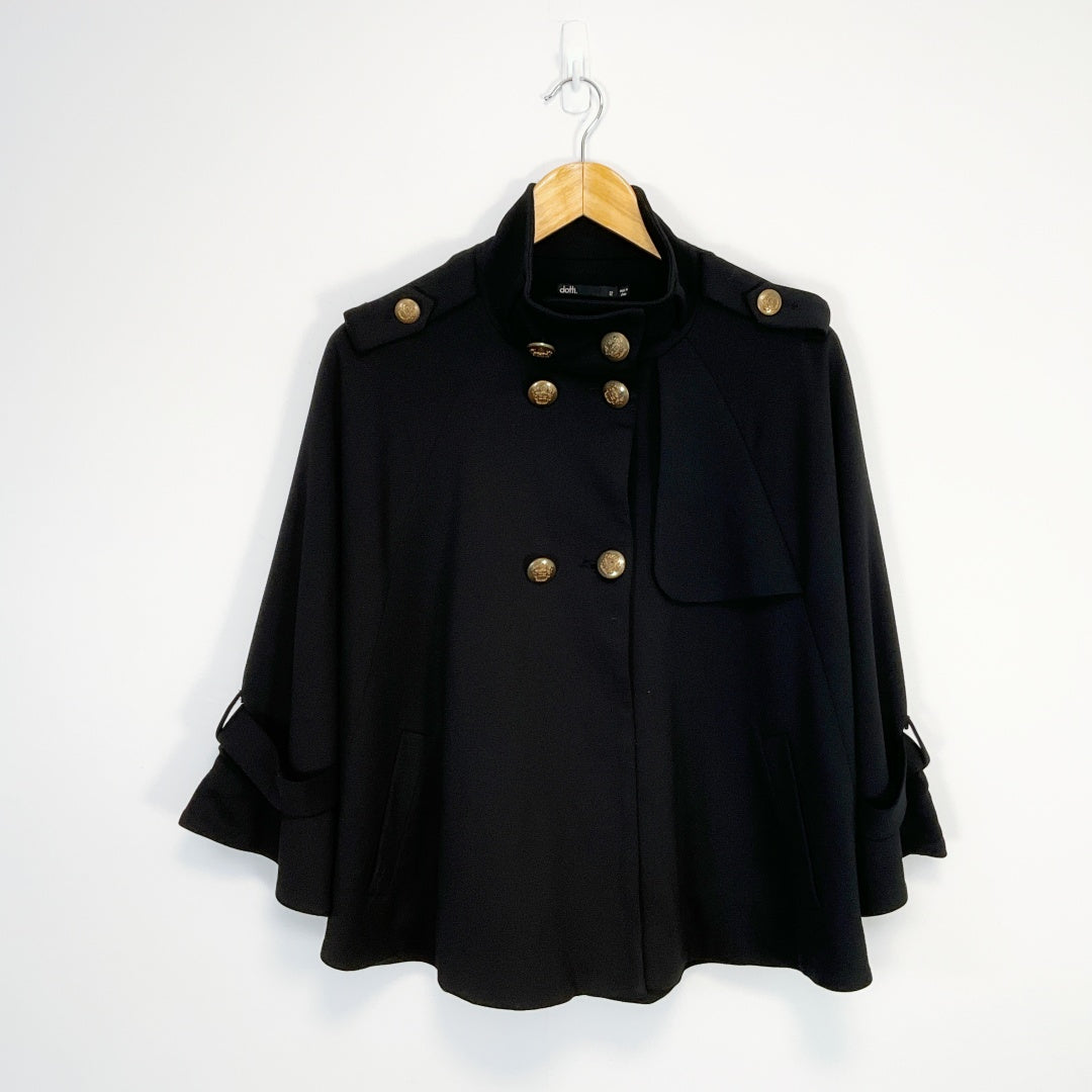 Dotti - Black Cropped Cape