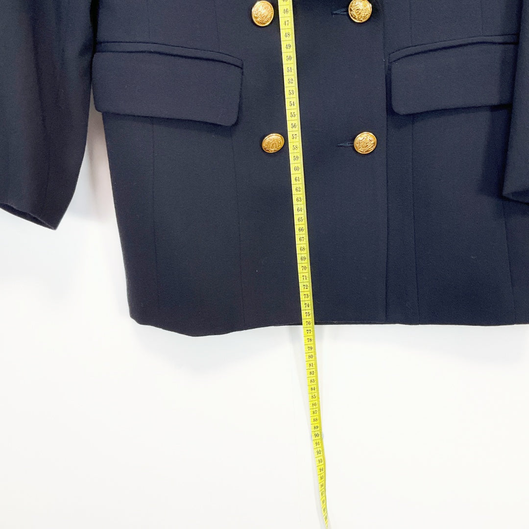 Tailored Navy Blazer and Skirt Set