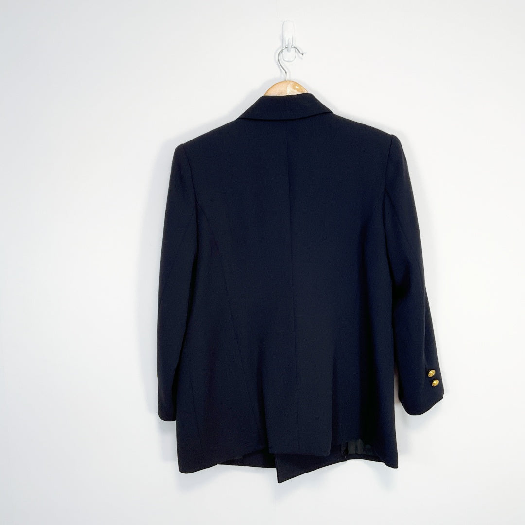 Tailored Navy Blazer and Skirt Set