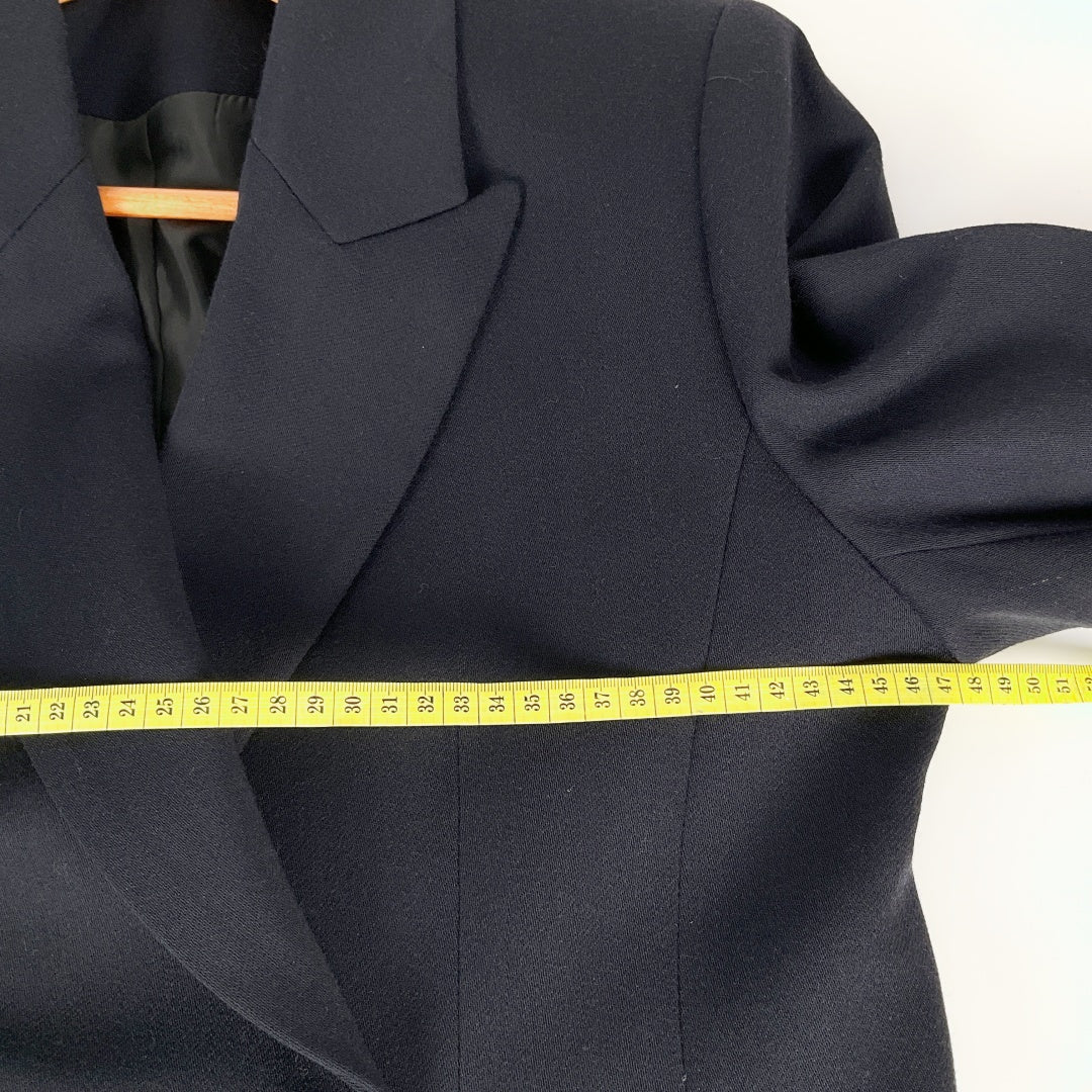 Tailored Navy Blazer and Skirt Set