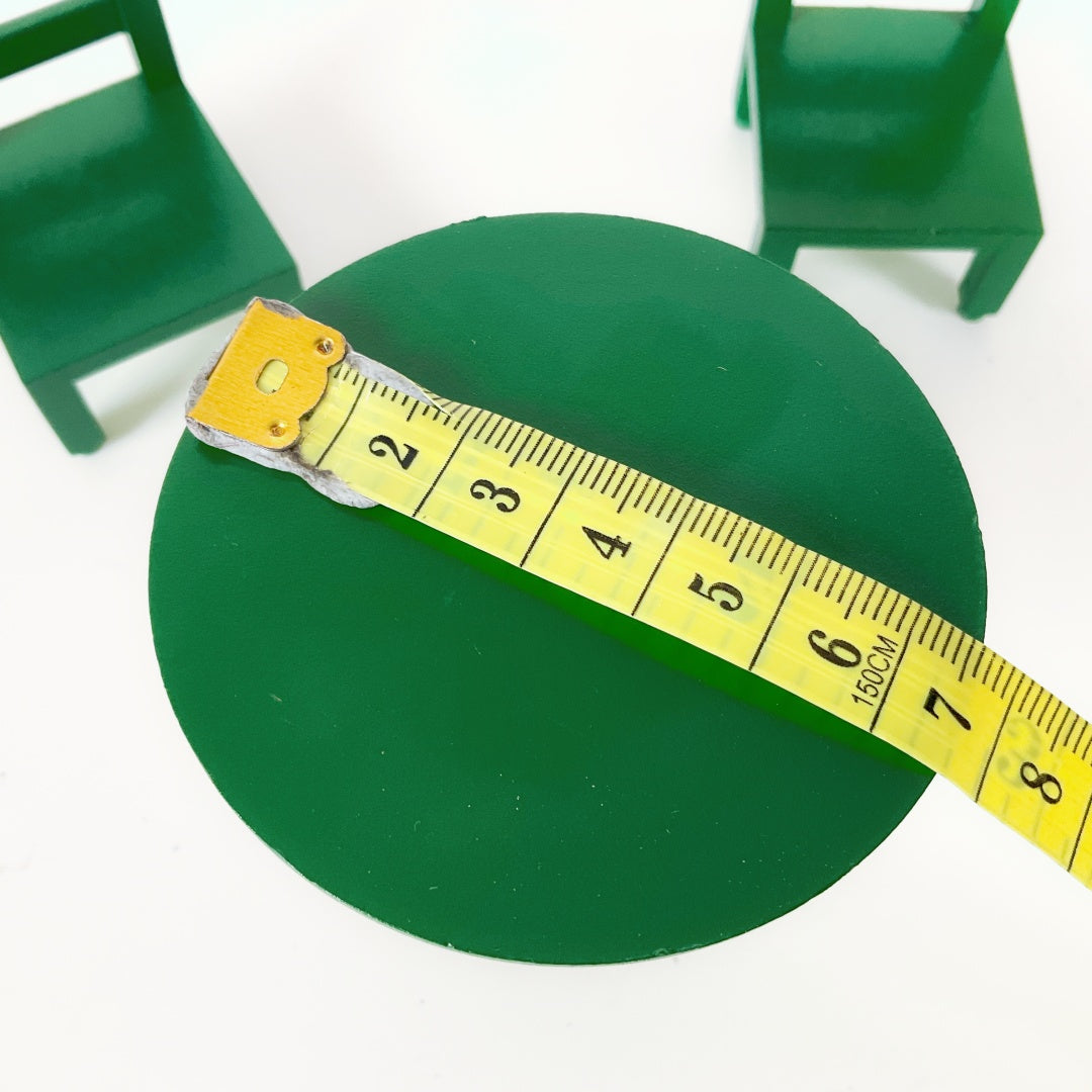 Vintage Green Adjustable Round Table Set Sylvanian Families