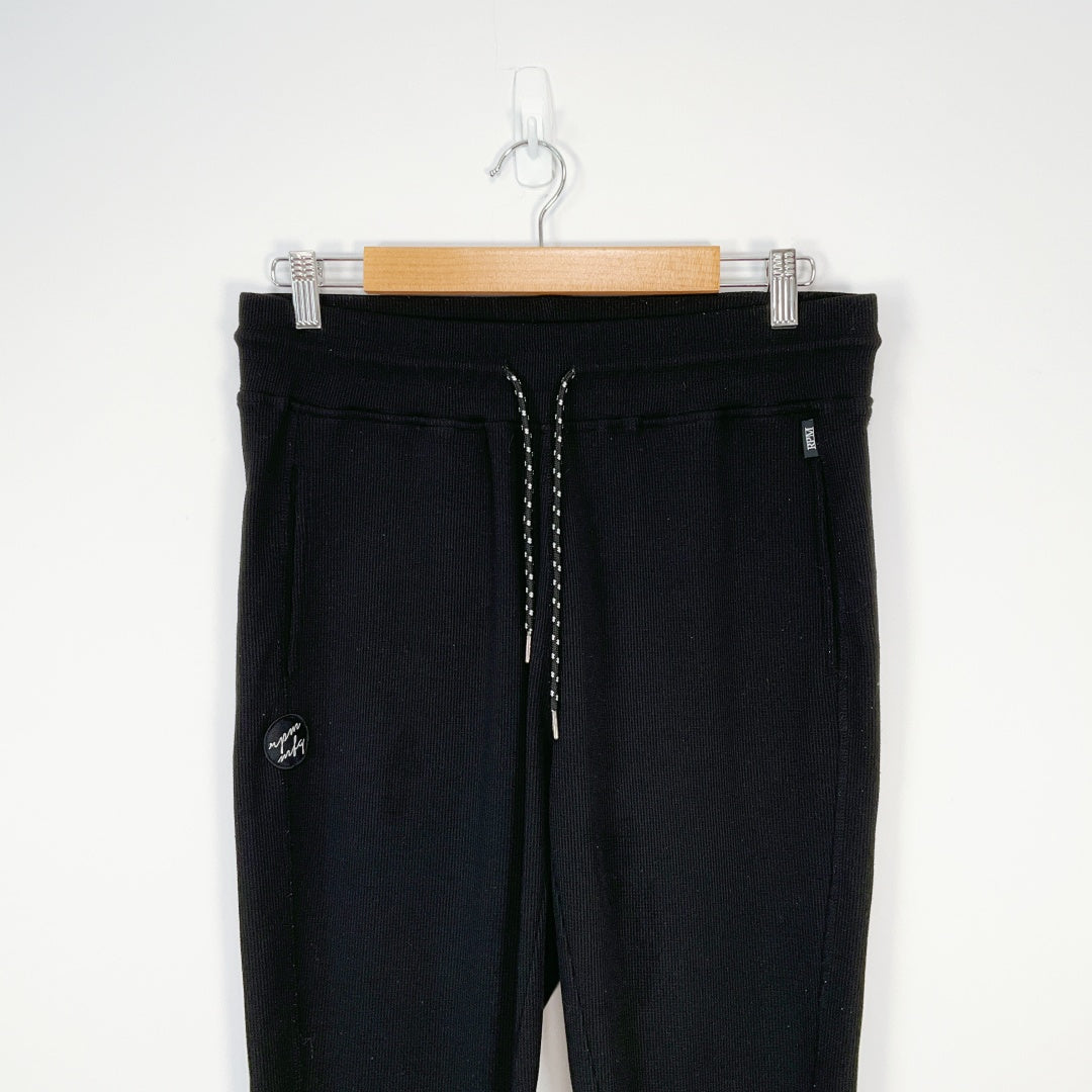 RPM - Black Ribbed Jogger Pants