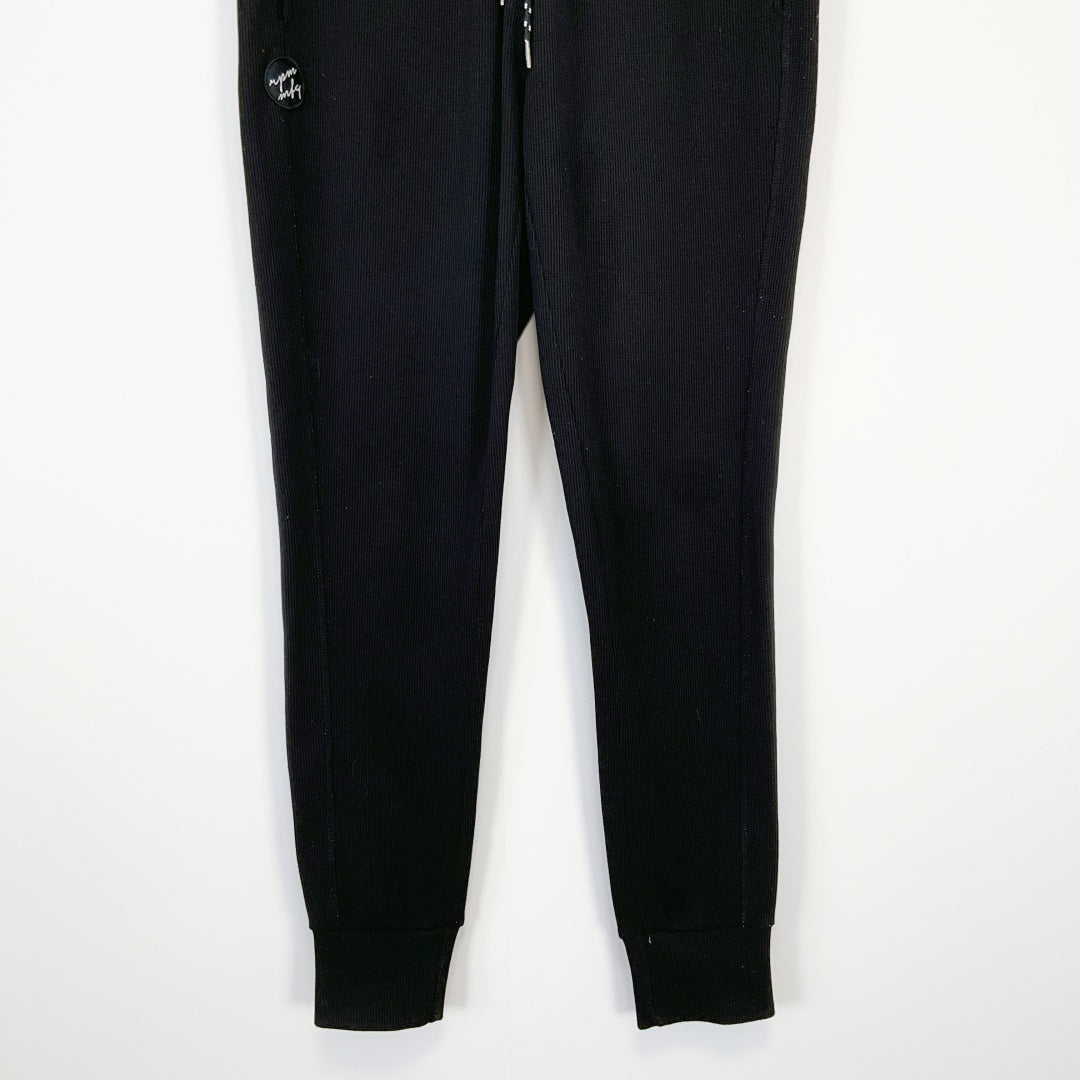 RPM - Black Ribbed Jogger Pants
