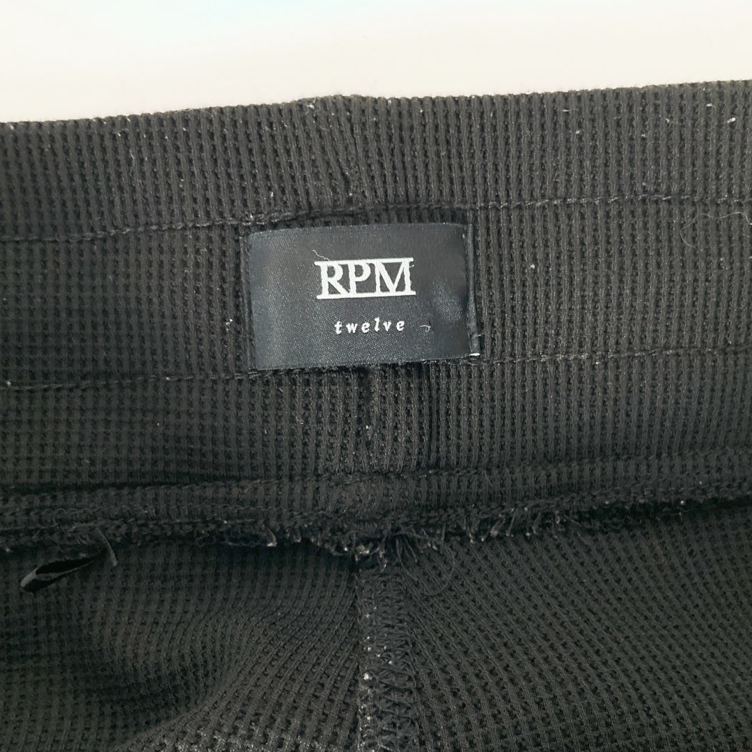 RPM - Black Ribbed Jogger Pants