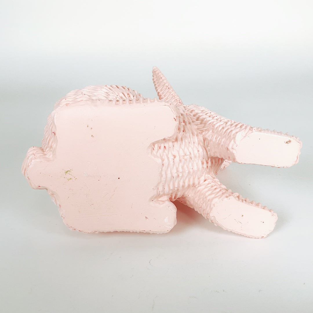 Pink Rattan-Style Bunny