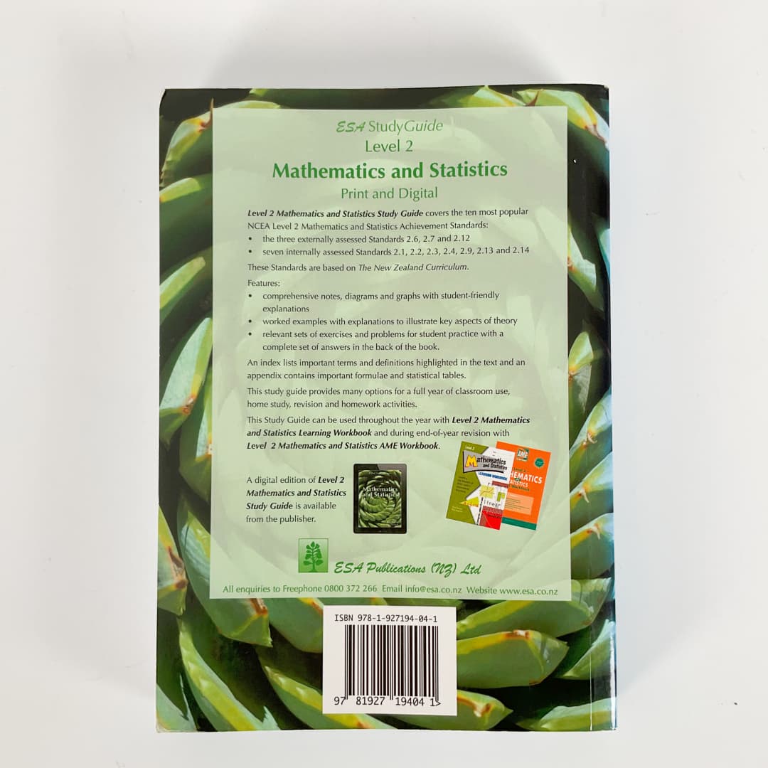 NCEA Level 2 Mathematics and Science ESA Study Guide