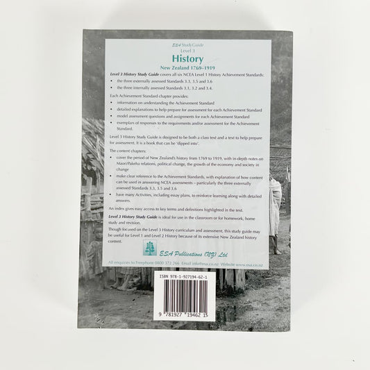 NCEA Level 3 History ESA Study Guides - New Zealand 1769-1919