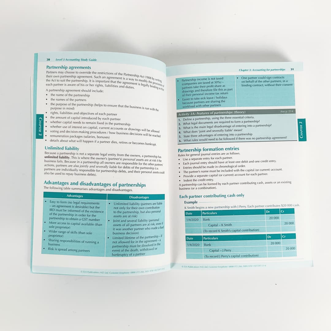 NCEA Level 3 Accounting ESA Study Guide