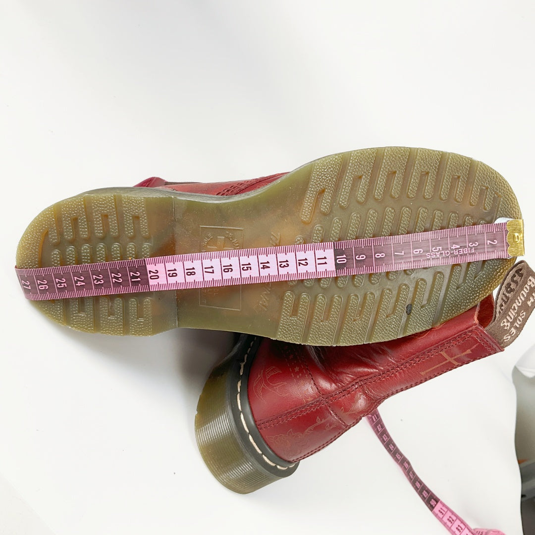 Dr. Martens Deep Red Vintage-Style Boots