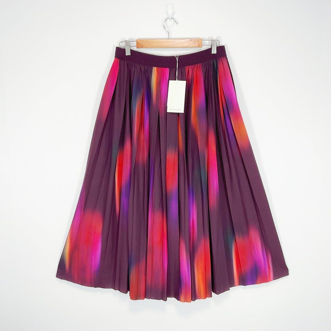 COS - Multicoloured Pleated Midi Skirt