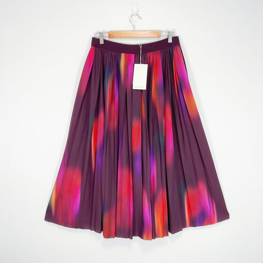 COS - Multicoloured Pleated Midi Skirt