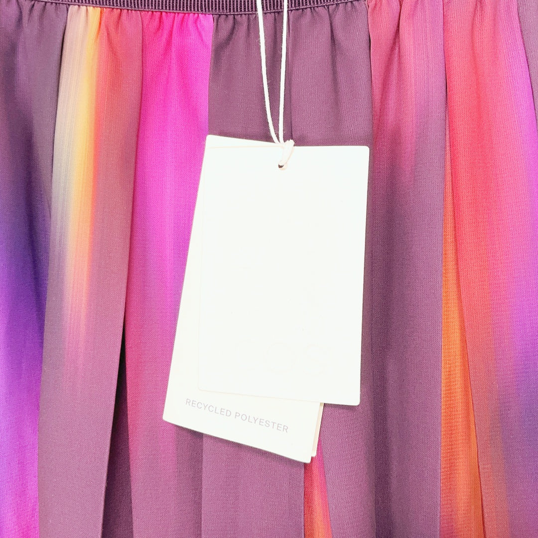 COS - Multicoloured Pleated Midi Skirt