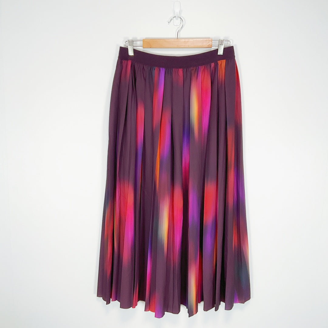 COS - Multicoloured Pleated Midi Skirt
