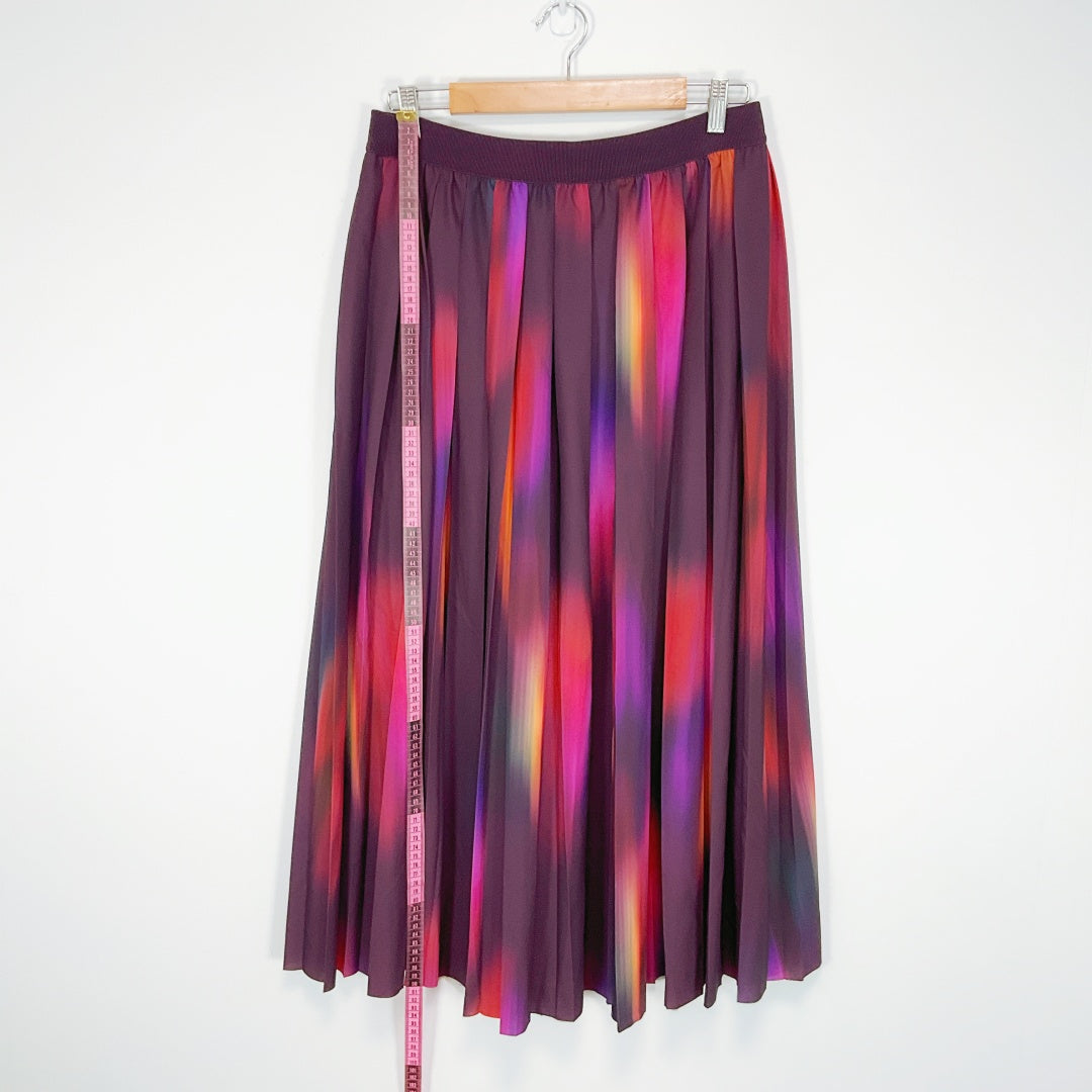 COS - Multicoloured Pleated Midi Skirt