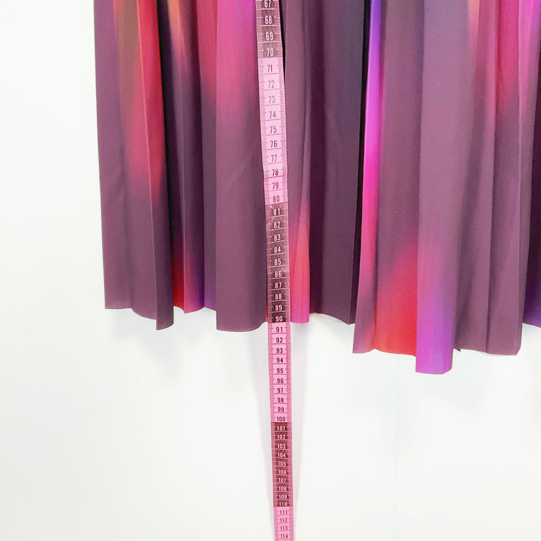 COS - Multicoloured Pleated Midi Skirt
