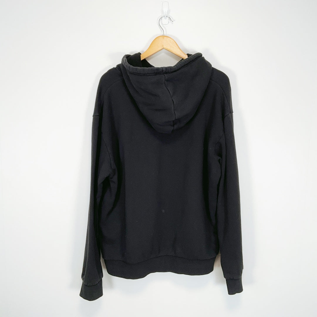 Huffer - Black Cotton Hoodie