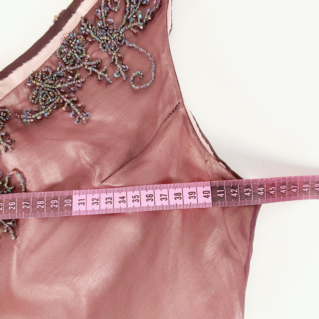 LAURAK - Silk Embellished Asymmetric Dress