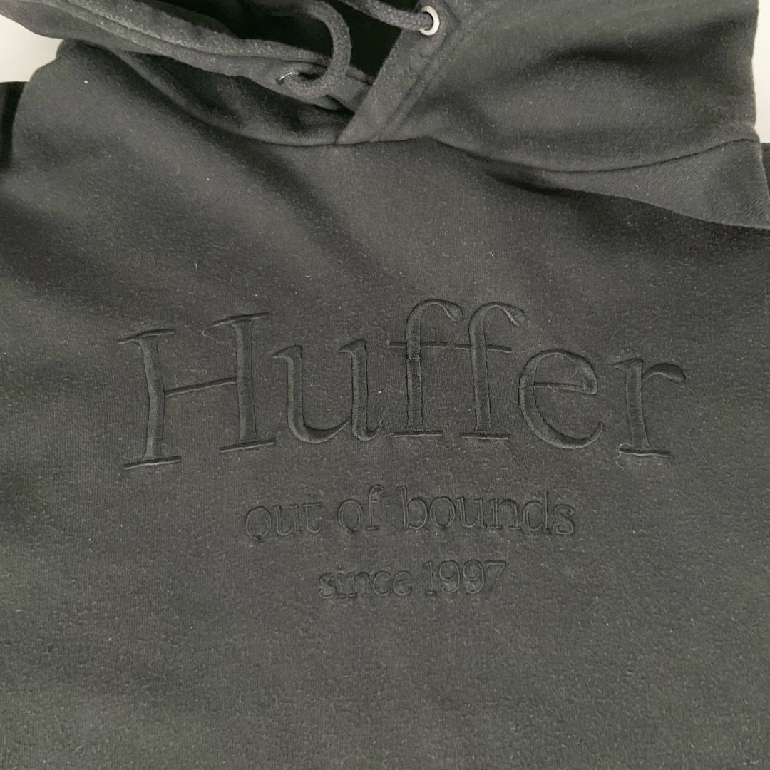 Huffer - Black Cotton Hoodie