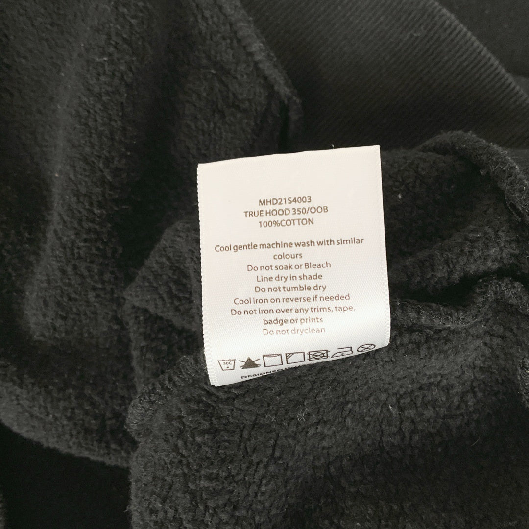 Huffer - Black Cotton Hoodie