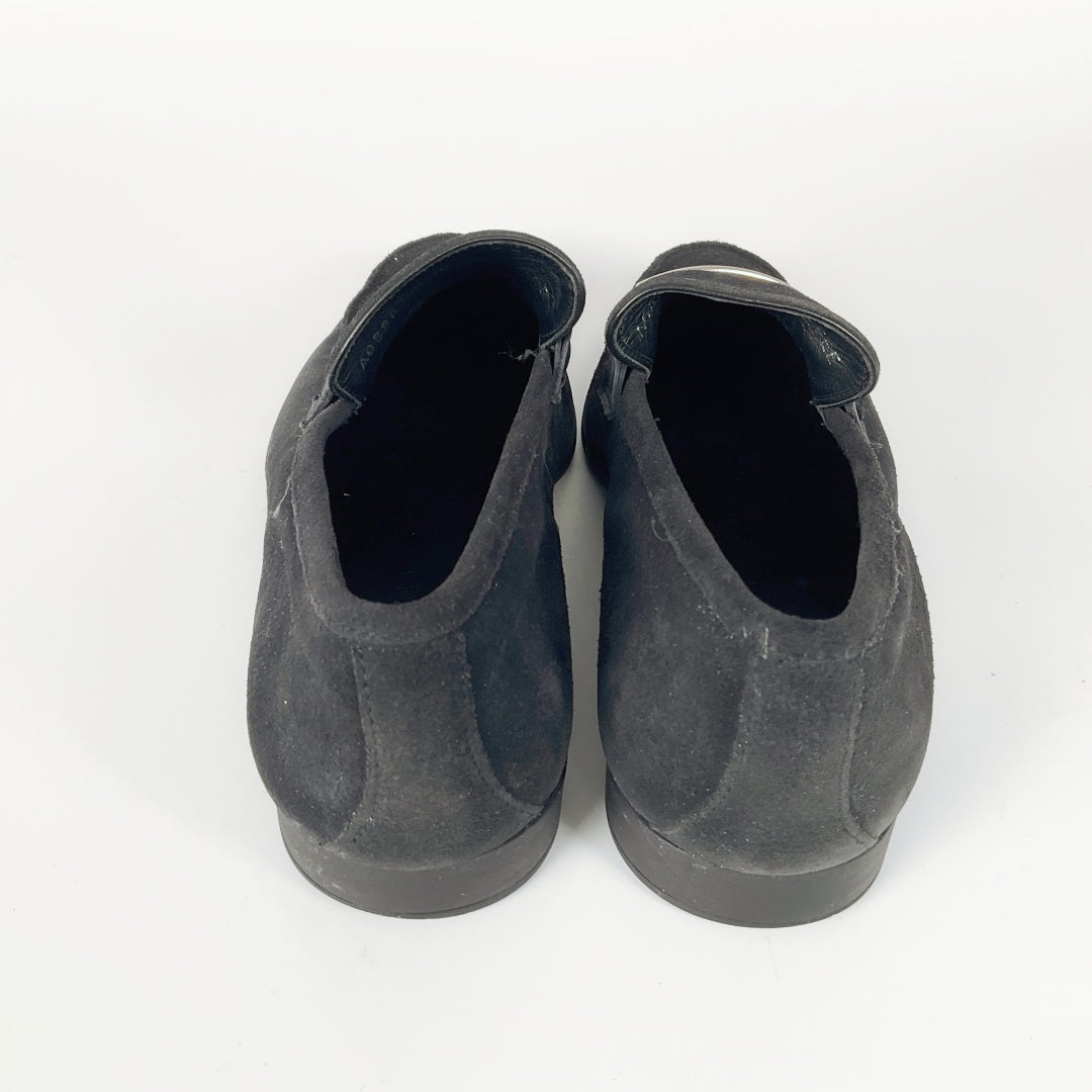 Ermenegildo Zegna Men's Black Suede Loafers
