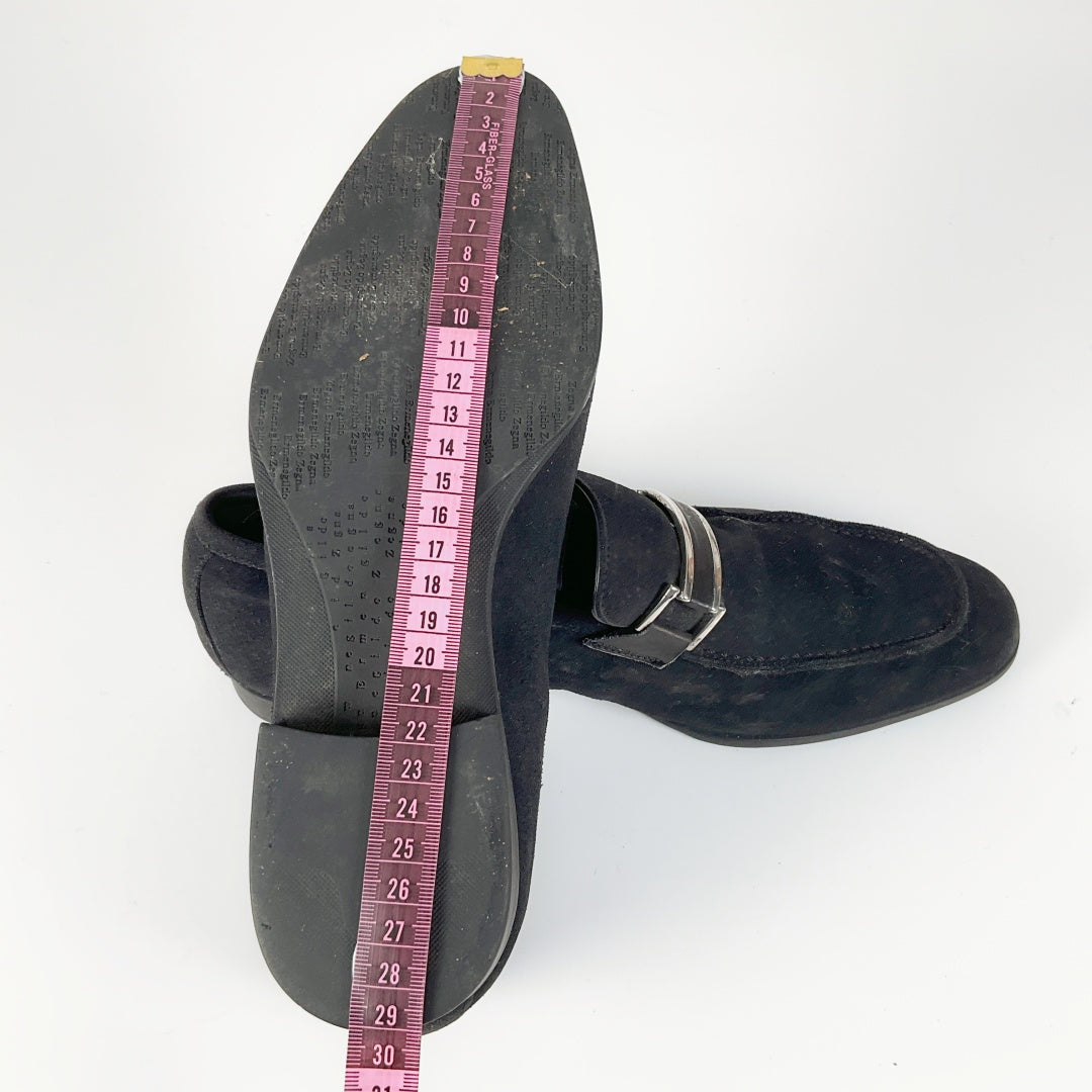 Ermenegildo Zegna Men's Black Suede Loafers