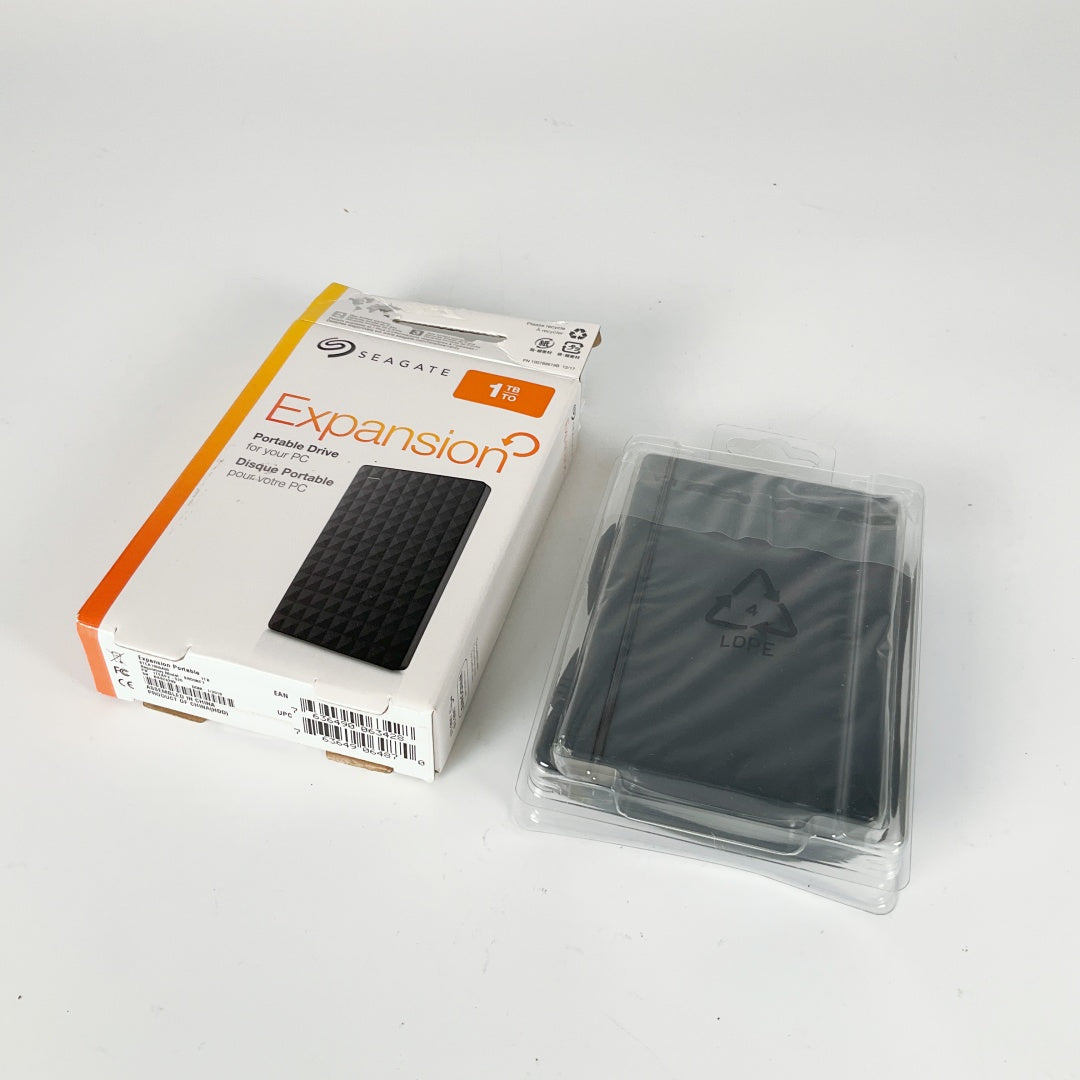 Seagate Expansion 1TB Portable External Hard Drive – Open Box