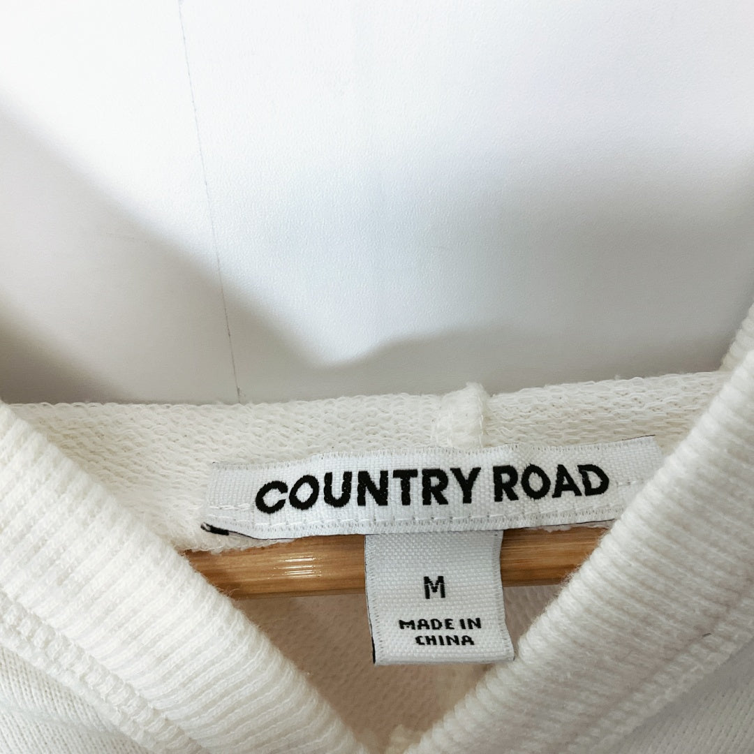 Country Road Cream Hooded Poncho