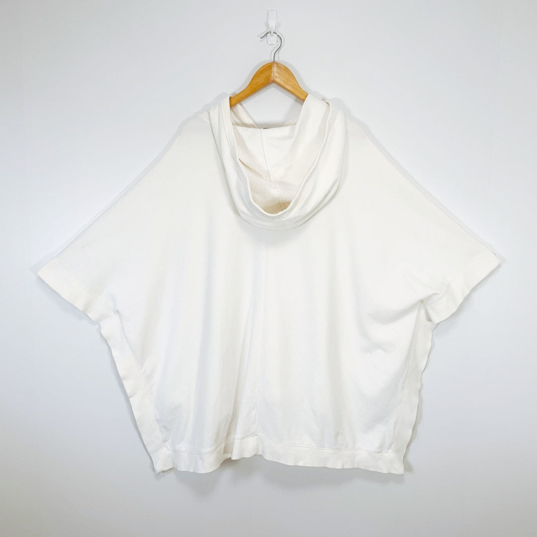Country Road Cream Hooded Poncho
