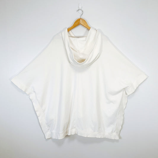 Country Road Cream Hooded Poncho