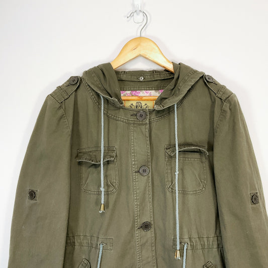Boohoo Green Heritage Woman's Jacket