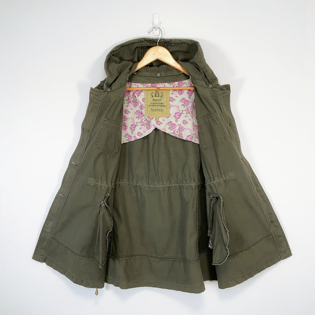 Boohoo Green Heritage Woman's Jacket