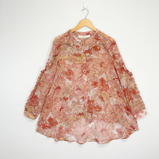 Coop - Floral Button-Up Top