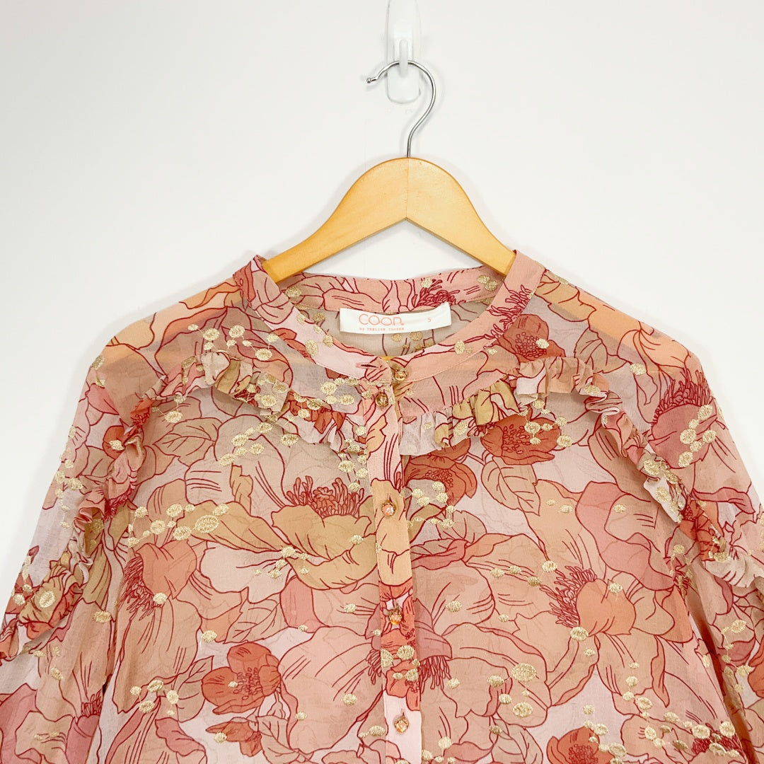 Coop - Floral Button-Up Top